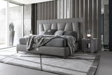 Giorgio Collection Mirage Bed in grey velvet, room view