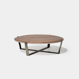 Belgrave Round Metal Base Luxury Coffee Table, alternative angle