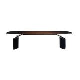 Bentley Camden Dining Table: Marble Top with Futuristic Design