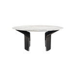 Bentley Camden Dining Table: Marble Top with Futuristic Design