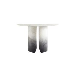 Bentley Dalston Dining Table: Marble, Wood & Distinctive Geometrical Design