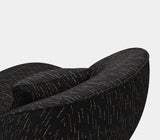 Boca do Lobo Angra Armchair, close-up of the black upholstery