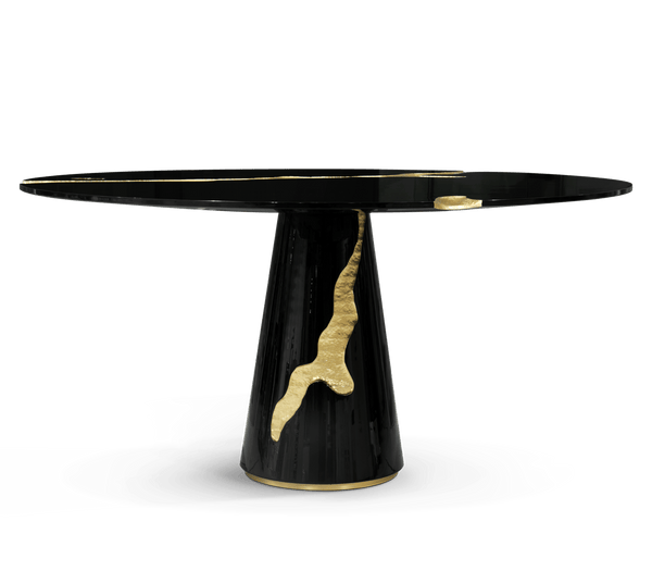 Boca do Lobo Lapiaz Black Dining Table: Luxurious Dining for the Discerning Home - Elevate your dining experience with the Boca do Lobo Lapiaz Black Dining Table, a statement piece that embodies luxury and high-end design.