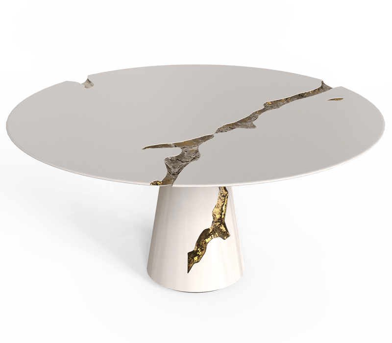 Boca do Lobo Lapiaz White Dining Table: Modern Luxury for Your Dining Room - Experience a fresh perspective on luxury with the Boca do Lobo Lapiaz White Dining Table. This modern masterpiece elevates your dining space with a touch of timeless elegance.