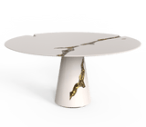 High-End Home Decor in White: The Captivating Lapiaz Dining Table by Boca do Lobo - Embrace a sophisticated aesthetic with the Lapiaz White Dining Table from Boca do Lobo. This high-end furniture piece reimagines the classic dining table in a stunning white finish, perfect for a modern luxury home.