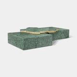 Boca do Lobo Navarra Center Table in Guatemala marble, angled view