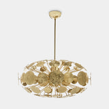 Boca do Lobo Newton Eliptic Suspension Lamp in gold plated brass