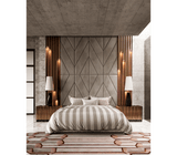 Bespoke Symphony Nightstand: Handcrafted luxury nightstand with gold brass frame, perfect for high-end home decor.