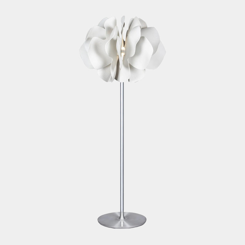 Bonita White Porcelain Petals Floor Lamp