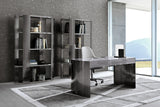 Giorgio Collection Mirage Bookcase in satin black nickel, third view