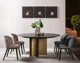 Sophisticated dining table with bronze decorations - Cantori Mirage Round Table