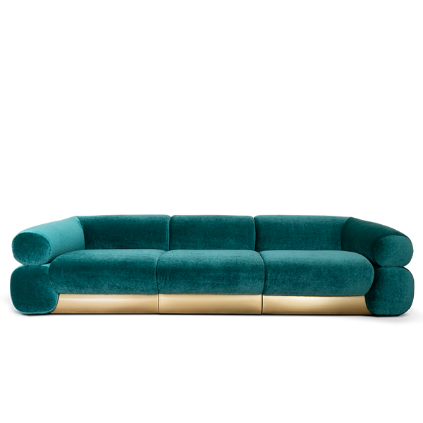 The Capri Sectional Sofa: Luxuriate in modern comfort with this Italian-inspired design. Perfect for spacious living areas.