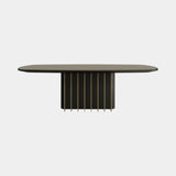 Casa Magna Garbo Dining Table, dark wood veneer, available from Touched Interiors UK