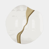 Casa Magna Hudson Mirror, gold toned lacquer detail, available from Touched Interiors UK