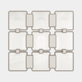 Casa Magna Impeto Mirror, ivory lacquered frame, available from Touched Interiors UK