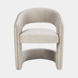 Casa Magna Luena Dining Chair, ivory fabric, available from Touched Interiors UK