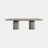 Casa Magna Luminor Dining Table, matt wood veneer, available from Touched Interiors UK
