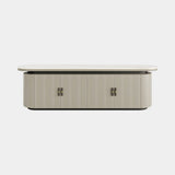 Casa Magna Magnus Sideboard, wood veneer with a marble top, available from Touched Interiors UK