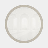 Casa Magna Moon Mirror, ivory lacquered frame, available from Touched Interiors UK