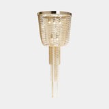 Castro Lighting Gatsby Wall Light in gold-plated brass with crystals, available from Touched Interiors UK