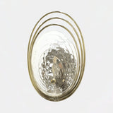 Castro Lighting Coral Wall Light in gold-plated brass with textured glass, available from Touched Interiors UK