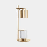 Castro Lighting Chantel Table Lamp in gold-plated brass with Carrara marble, available from Touched Interiors UK