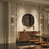 Castro Lighting Metier Wall Light in hammered gold-plated brass with glass, available from Touched Interiors UK