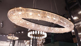 Castro Lighting Teardrop Oval Suspension Lamp in a room setting
