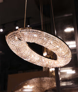 Castro Lighting Teardrop Oval Suspension Lamp in a room setting