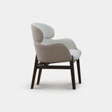 Celine Wooden Leg Luxury Dining Chair, alternative angle