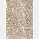 Central Park West Swirl Beige Brown Luxury Rug, available from Touched Interiors UK