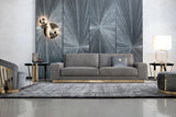 Giorgio Collection Charisma Sofa in grey velvet, living room view