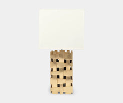 Christopher Guy Willow Table Lamp | Hand-Carved Gold Leaf Design
