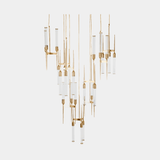 Castro Lighting Cielo Suspension Lamp in gold-plated brass with glass, available from Touched Interiors UK