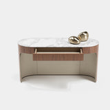 Clarence Leather Lined Luxury Console Table, alternative angle
