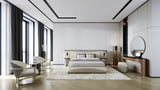 Clarence Swivel Luxury Pouf styled in a luxury interior