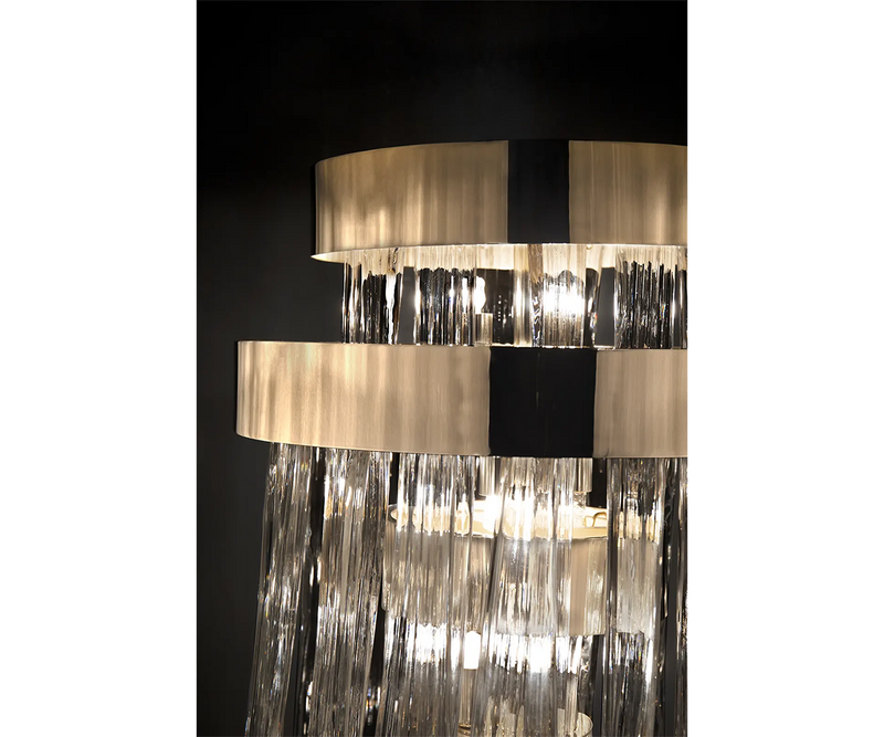 Close-Up: Crystal Details of the Cadence Floor Lamp.