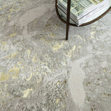 Cloud Metallic Gold Luxury Rug, detail