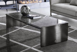 Giorgio Collection Mirage Rectangular Coffee Table in Black Kenya marble, room view