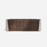 Colosseum Leather Side Luxury Sideboard, close-up detail