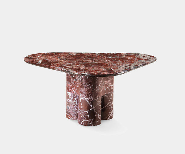 Modern geometric marble coffee table for high-end interior design