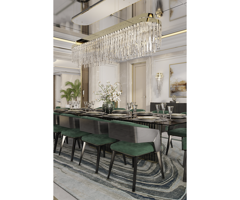 Handcrafted Celestial Crystal Chandelier - Opulent Home Decor