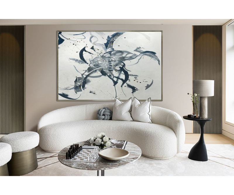 High-End Donti 01 Framed Art by Quintessa - Abstract Luxury Canvas for Sophisticated Interiors