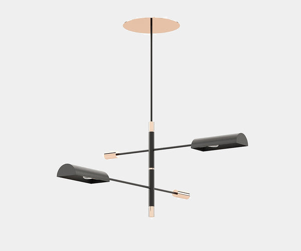 Luxury geometric lighting fixture by Laskasas featuring a versatile and contemporary design.