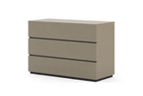 Laskasas Dakar chest of drawers – 3 drawers, Beige Grey Lacquer Matte