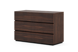 Laskasas Dakar chest of drawers – 3 drawers, Smoked Eucalyptus Veneer Matte