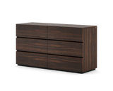 Laskasas Dakar chest of drawers – 6 drawers, Smoked Eucalyptus Veneer Matte