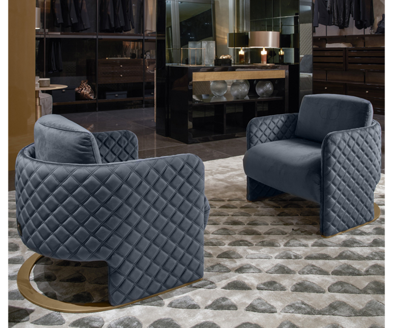 Daytona Amy Armchair with Memory Foam Seating: Experience superior comfort and modern design with the Daytona Amy armchair, featuring plush goose down cushions and a supportive memory foam seat.