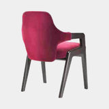 Daytona DL02 Dining Chair, shown in Oliver fabric in Vino