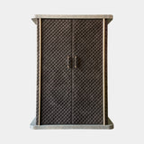 Daytona Zeus Bar Cabinet, shown in grey myrtle with nubuck in Cioccolato, available on request